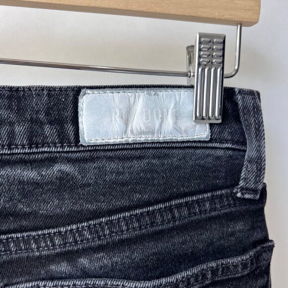 RE/DONE High-Rise Straight Jeans ,Size 29, Black Washed N57 - Picture 9 of 11